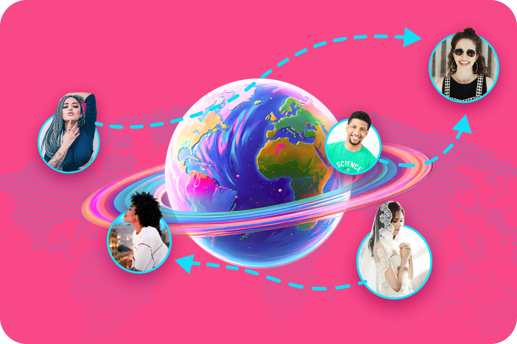 A collection of creative AI-generated user avatars