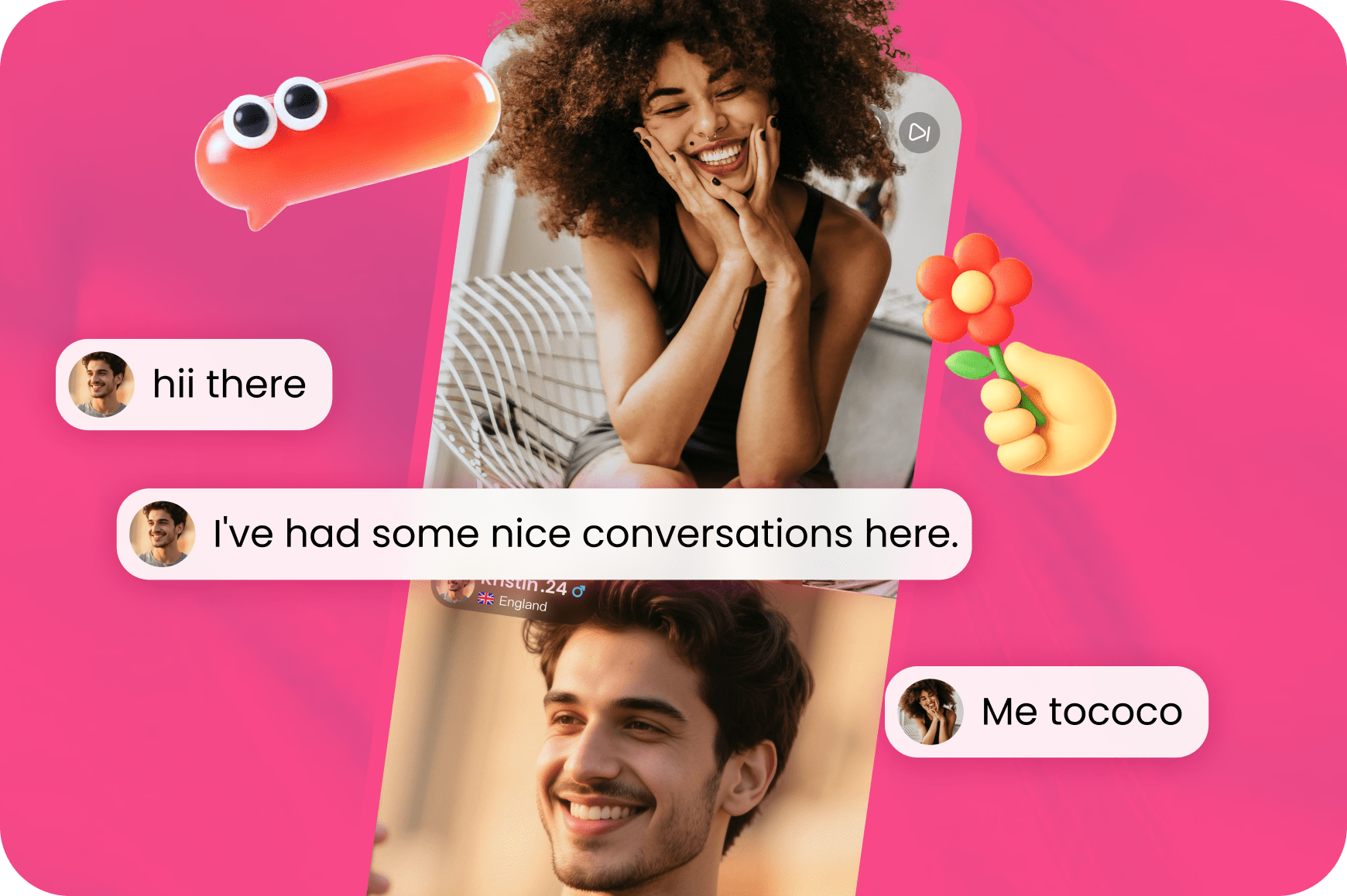 Illustration representing CupidChat's smart matching algorithm